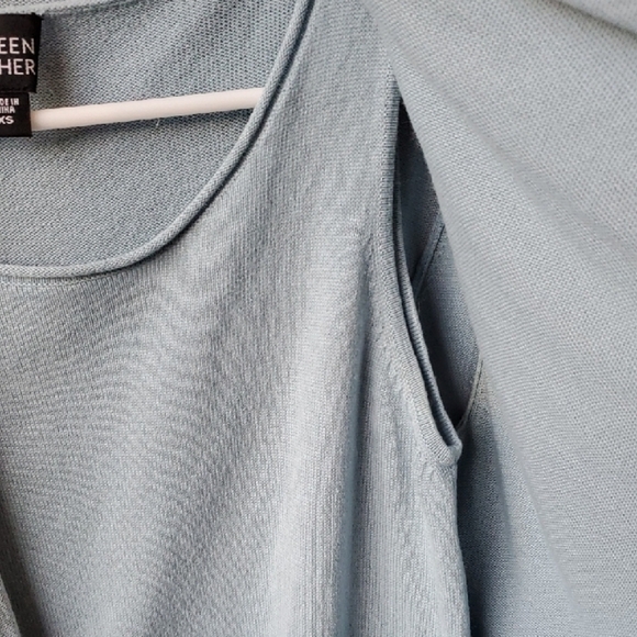 Eileen Fisher Light Blue Crew Neck Sweater - Picture 4 of 11